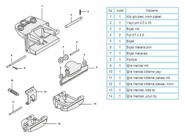 EWHWA Machinery - Technical Drawings of Spare Parts